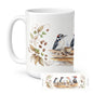 Caroline's Treasures Woodpeckers Morning Coffee Ceramic Coffee Mug 15 oz Decorative Large C Handle Mug Cup for Tea, Cocoa Hot Chocolate