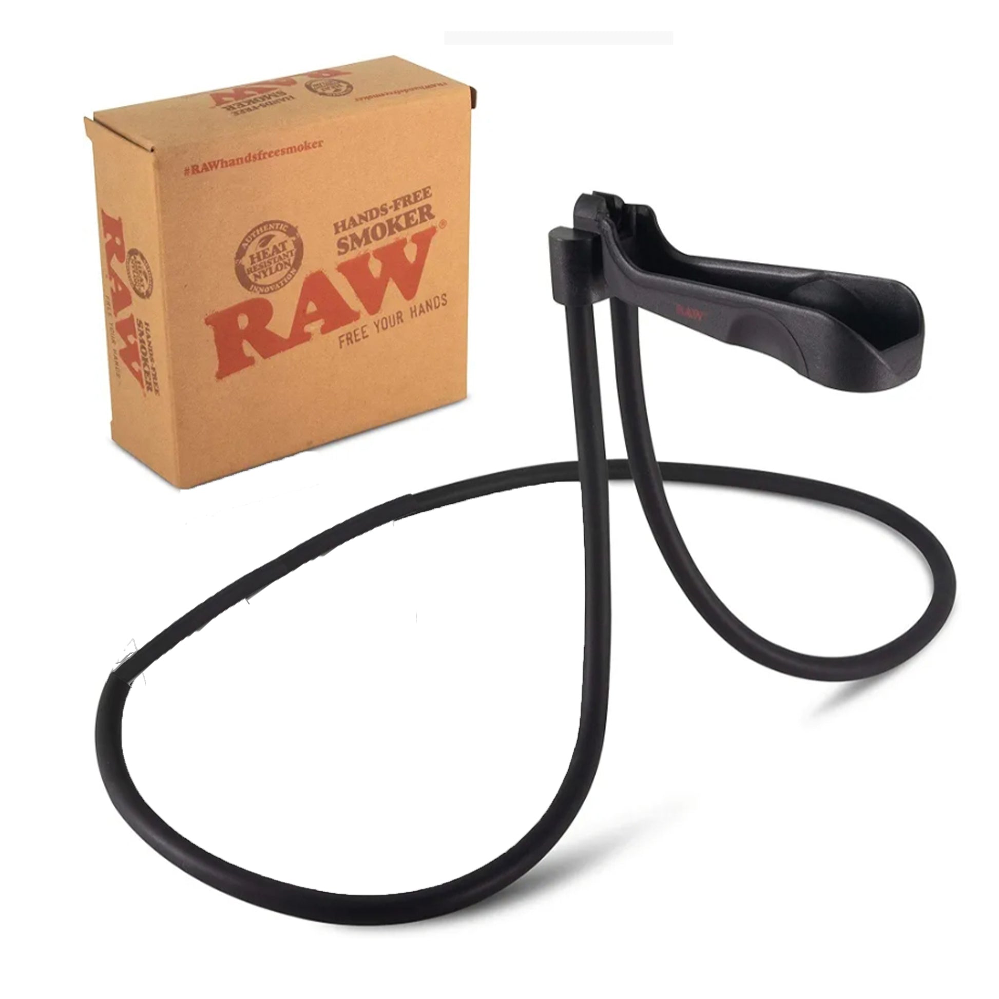 RAW Hands-Free Smoker – Heat-resistant nylon joint holder with built-in ashtray