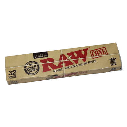 RAW King Size Six Shooter and 32 Pre-Rolled Cones – Fast, clean, and easy cone filling bundle