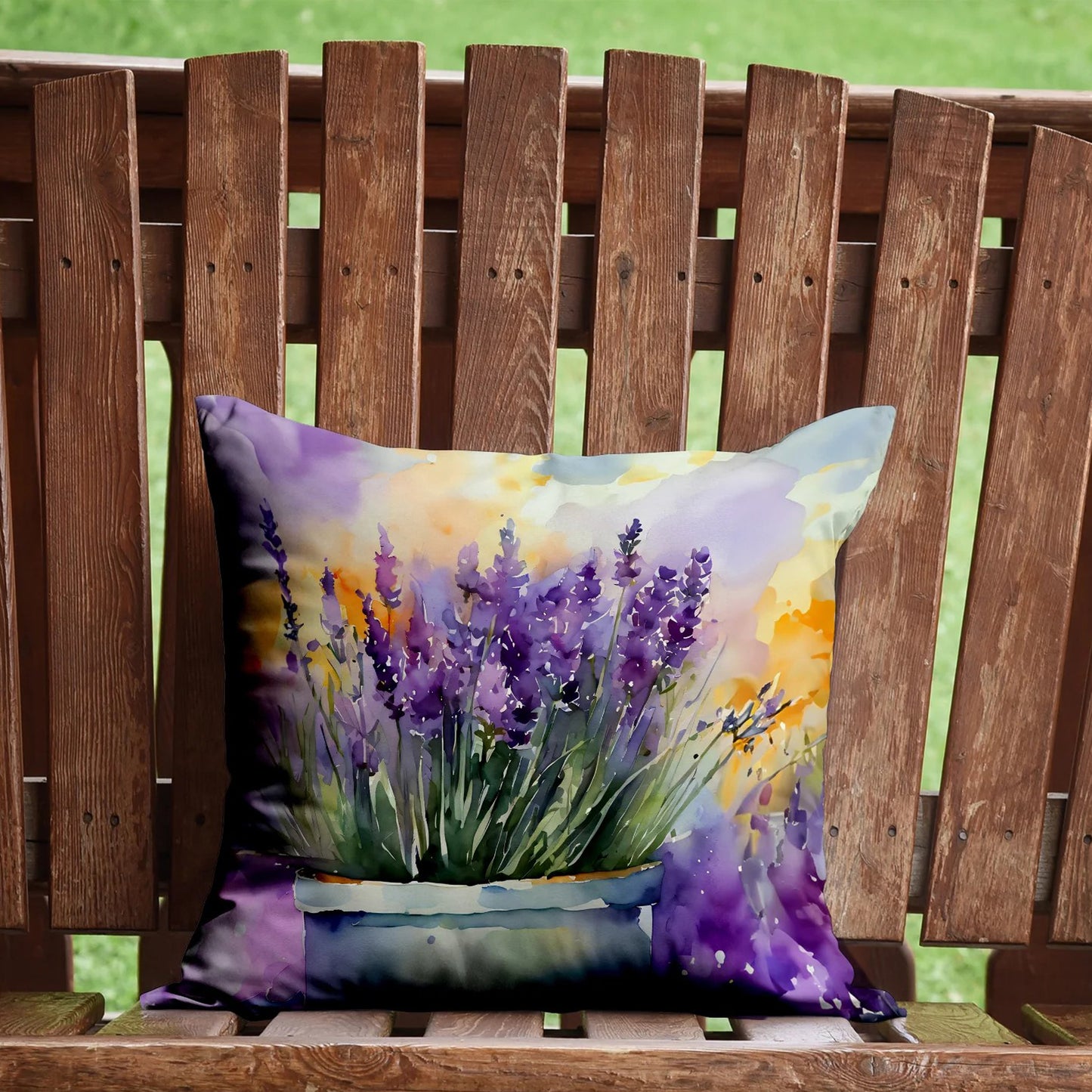 Caroline’s Treasures Lavender 14” x 14” Throw Pillow