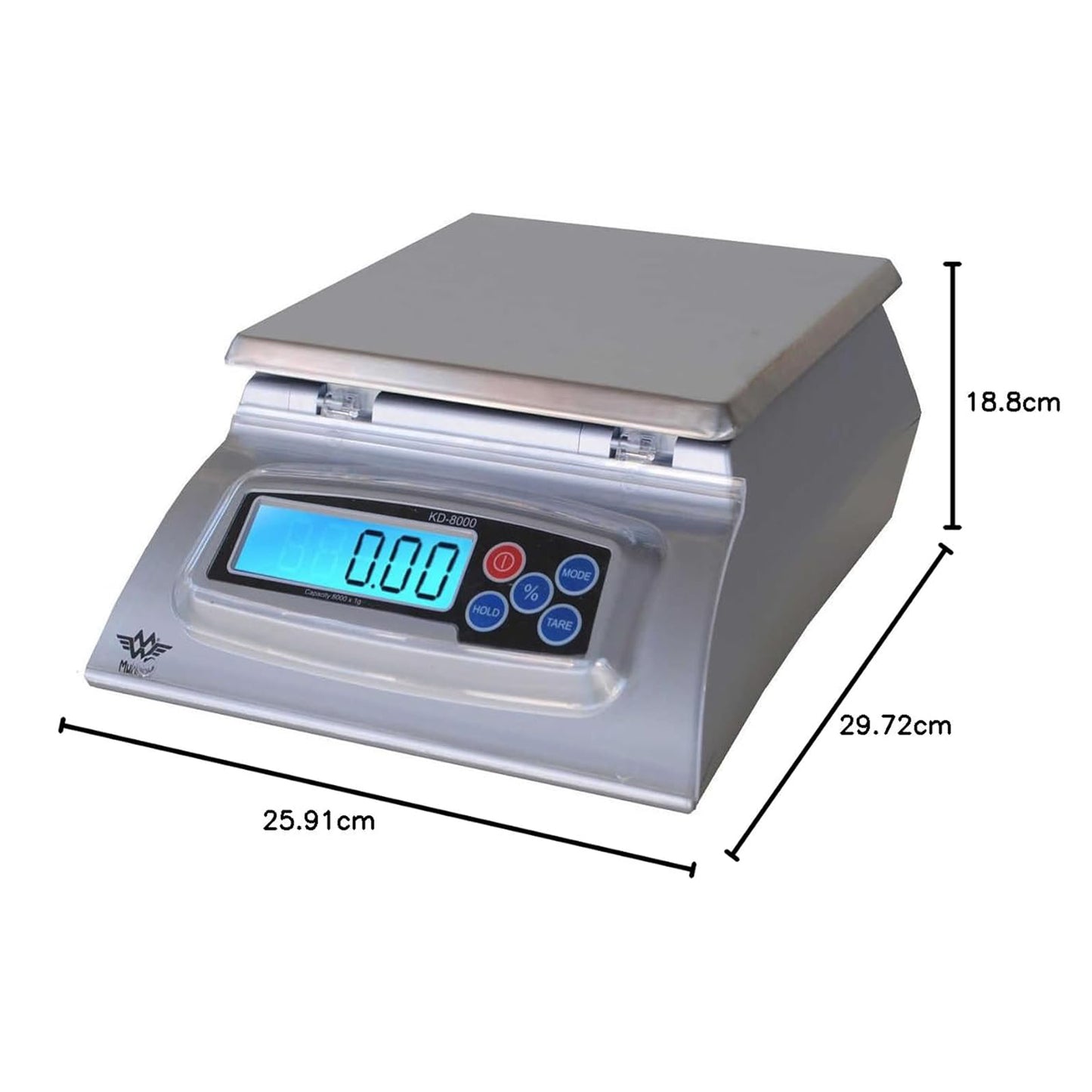 My Weigh KD-8000 Digital Food Scale -Silver