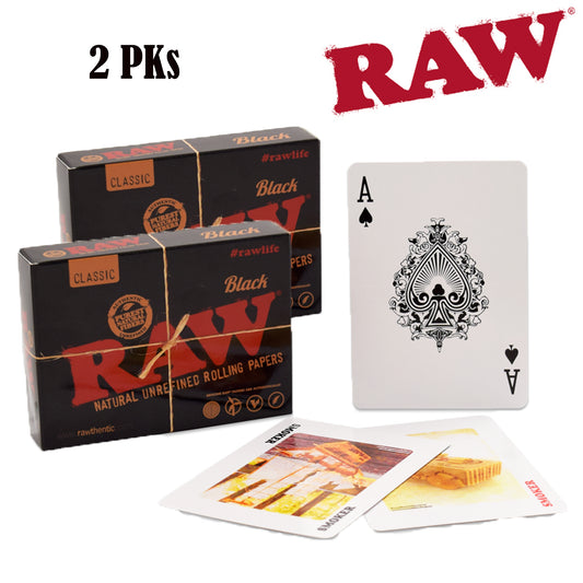RAW Playing Cards – Two decks featuring RAW Classic and RAW Black designs