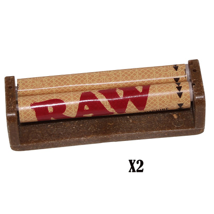 RAW 79mm Rolling Machine – 2-pack made from eco-friendly hemp plastic for 1¼ papers