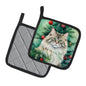 Caroline's Treasures Decorative Siberian Cat by the Christmas Tree Pot Holders