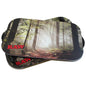 RAW Smokey Forest Rolling Tray with Magnetic Lid – Small size 11x7x1 inches, forest-themed metal tray