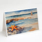 Caroline's Treasures Starfish by the Seaside Greeting Cards -8 Pack