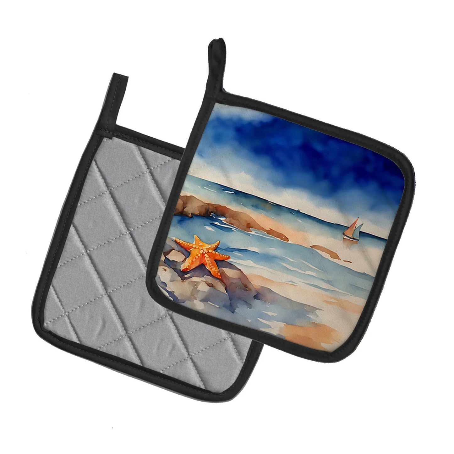 Caroline's Treasures Decorative Starfish by the Seaside Pot Holders